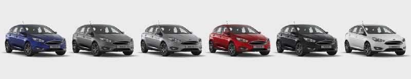 Colores disponibles de Ford Focus Plan Gobierno