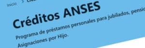 Creditos ANSES 2023